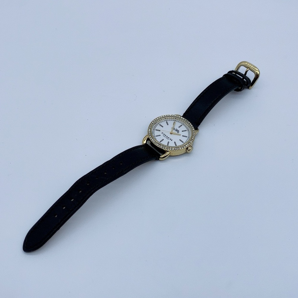 Coach Gold and Black Crystal-Accented Watch - Picture 9 of 13